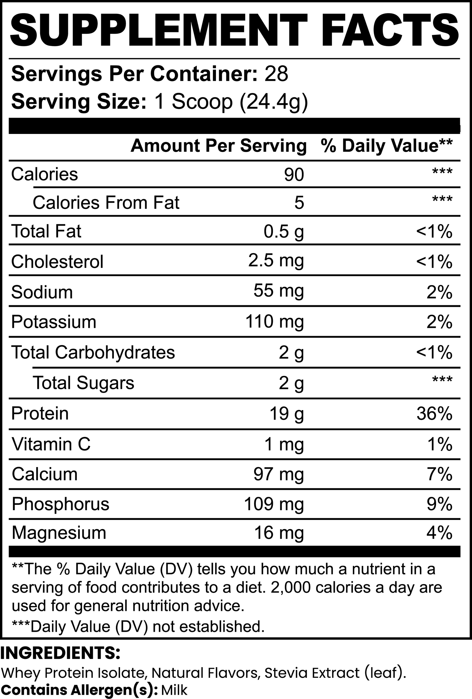 Strange Whey Protein Isolate (Vanilla)