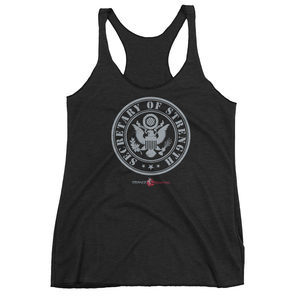 SECRETARY OF STRENGTH Women's Racerback Tank