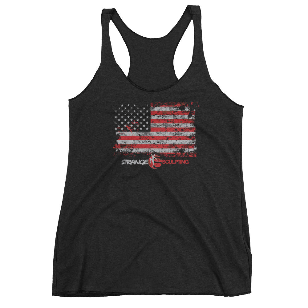 RUGGED FLAG Women&#39;s Racerback Tank