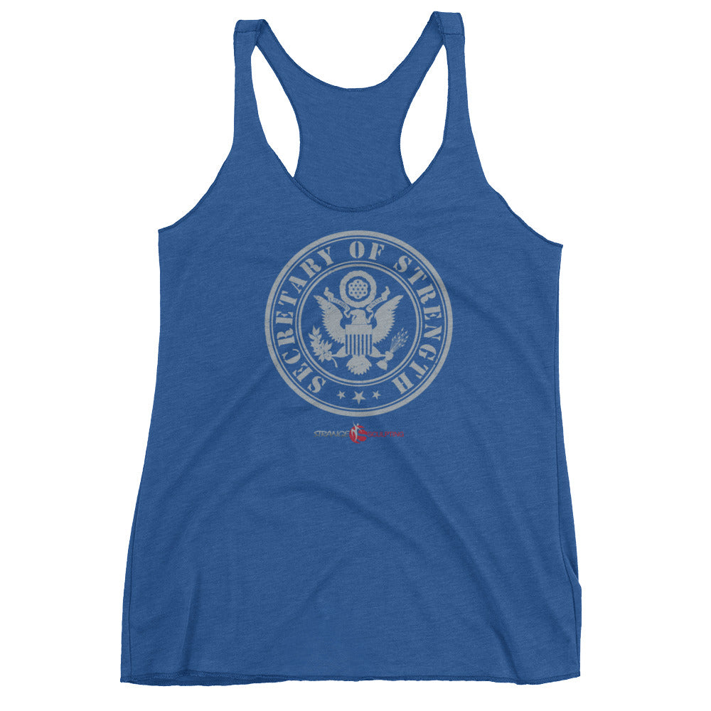 SECRETARY OF STRENGTH Women's Racerback Tank